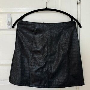 NWT Francesca's Faux Leather Mini Skirt